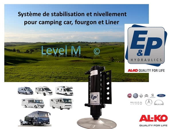 Vérins Hydrauliques E&P pour camping car et caravanes